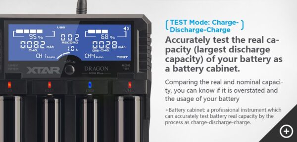 Xtar Dragon VP4 Plus Battery Charger (4-Bay) Xtar Dragon VP4 Plus Battery Charger (4-Bay)
