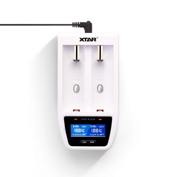 Xtar Over 4 Slim Battery Charger (2-Bay) - 1