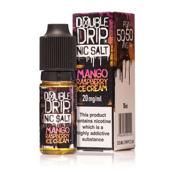 Mango Raspberry Ice Cream eLiquid by Double Drip Nic Salt