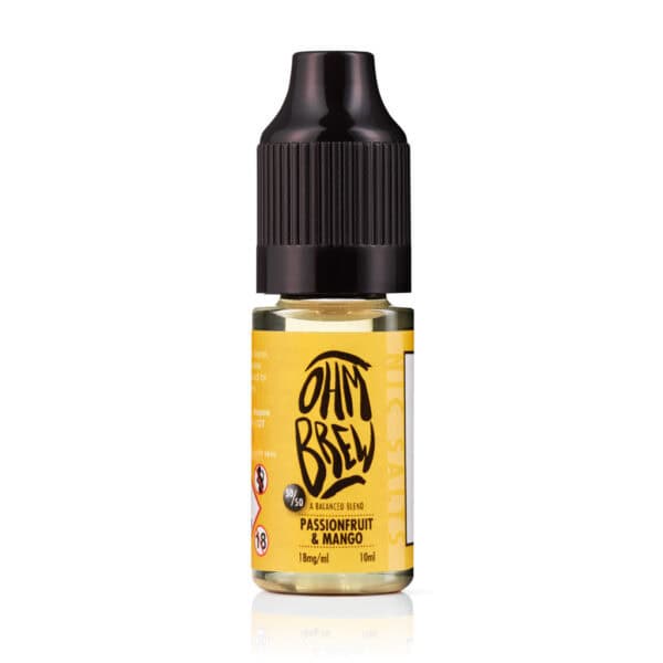 Passionfruit and Mango Nic Salt E-Liquid by Ohm Brew