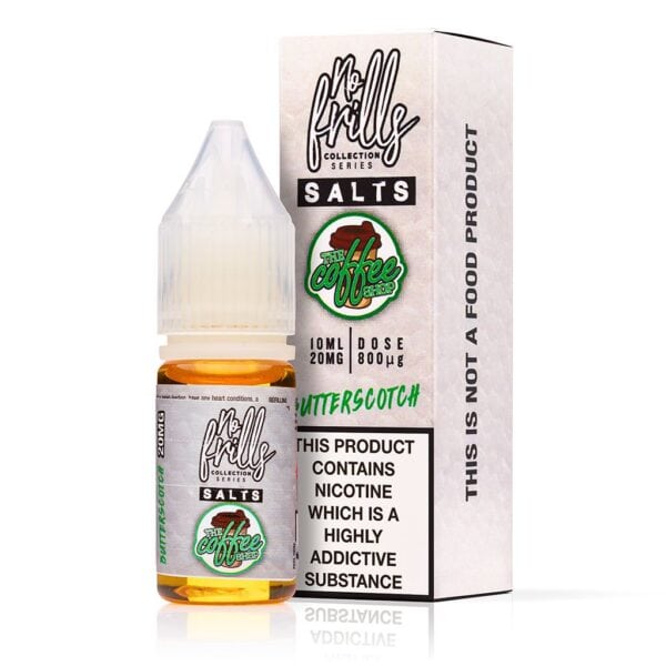 Butterscotch E-Liquid by No Frills The Coffee Shop Salts