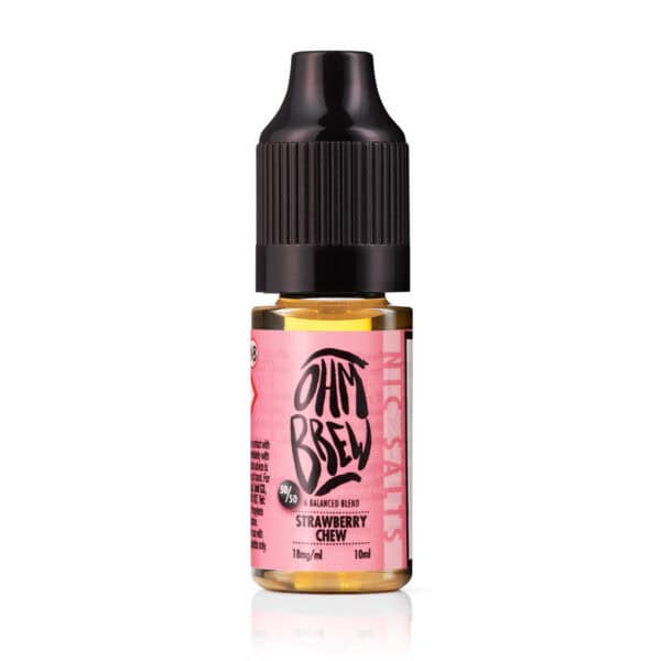 Strawberry Chew Nic Salt E-Liquid by Ohm Brew