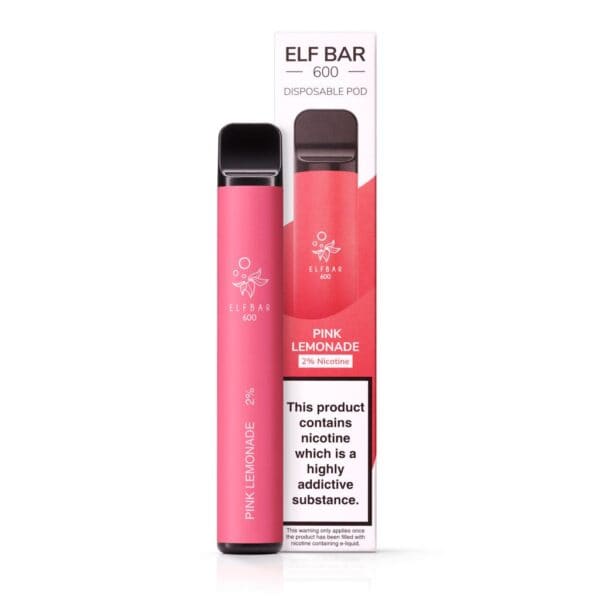 Pink Lemonade Disposable Vape by Elf Bar 600