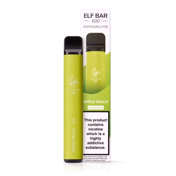 Apple Peach Disposable Vape by Elf Bar 600