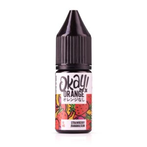 Strawberry Banana Bubblegum Nic Salt E-Liquid by Okay! Orange