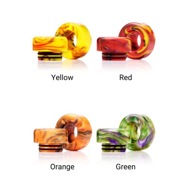 810 Resin Multicoloured Drip Tip For Sub-Ohm Tank - Finishes 810 Resin Multicoloured Drip Tip For Sub-Ohm Tank - Finishes