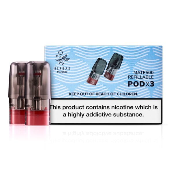 Elf Bar Mate 500 P1 Refillable Pods (3 Pack)