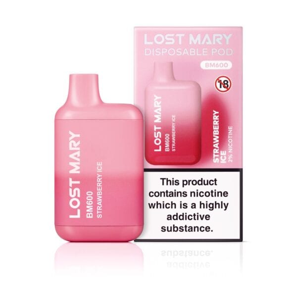 Strawberry Ice Disposable Vape by Lost Mary BM600