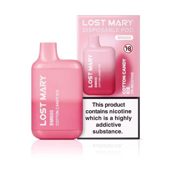 Cotton Candy Ice Disposable Vape by Lost Mary BM600