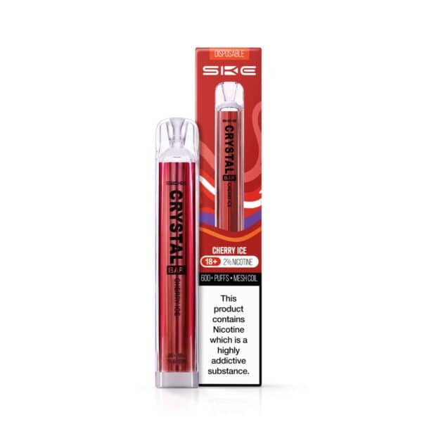 Cherry Ice Disposable Vape by SKE Crystal Bar