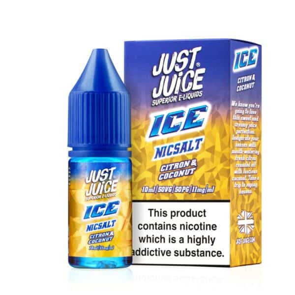 Citron & Coconut Ice Nic Salt E-Liquid by Just Juice Ice