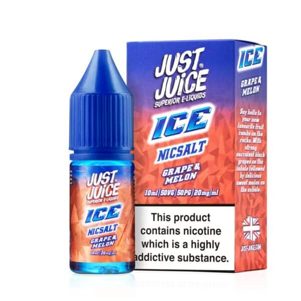 Grape & Melon Ice Nic Salt E-Liquid by Just Juice Ice