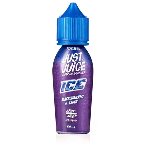 Blackcurrant & Lime Ice Shortfill E-Liquid by Just Juice Ice 50ml