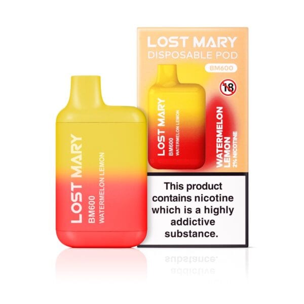 Watermelon Lemon Disposable Vape by Lost Mary BM600