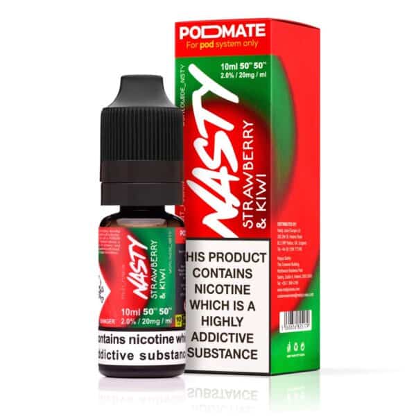 Strawberry & Kiwi Nic Salt E-Liquid by Nasty PodMate