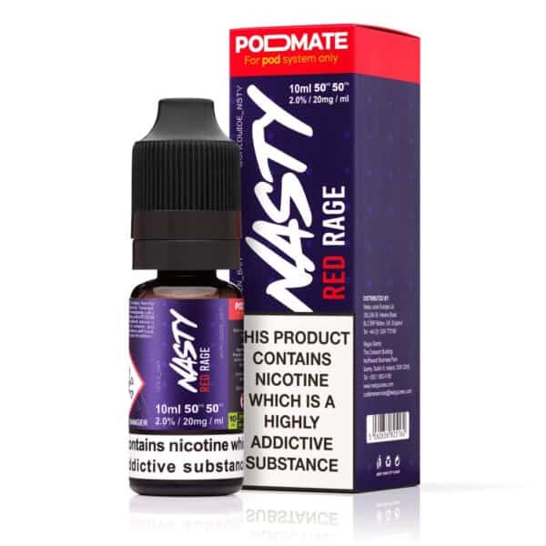 Red Rage Nic Salt E-Liquid by Nasty PodMate