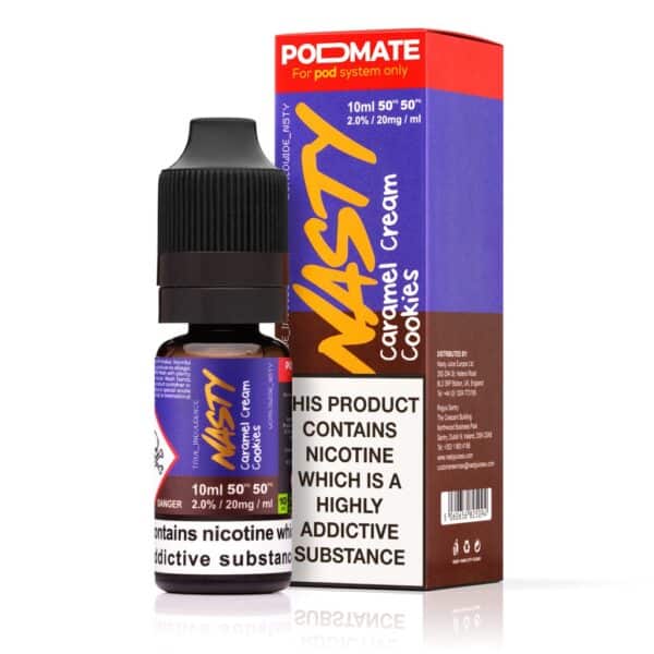 Caramel Cream Cookie Nic Salt E-Liquid by Nasty PodMate