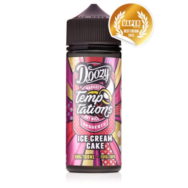Ice Cream Cake Shortfill E-Liquid by Doozy Temptations 100ml