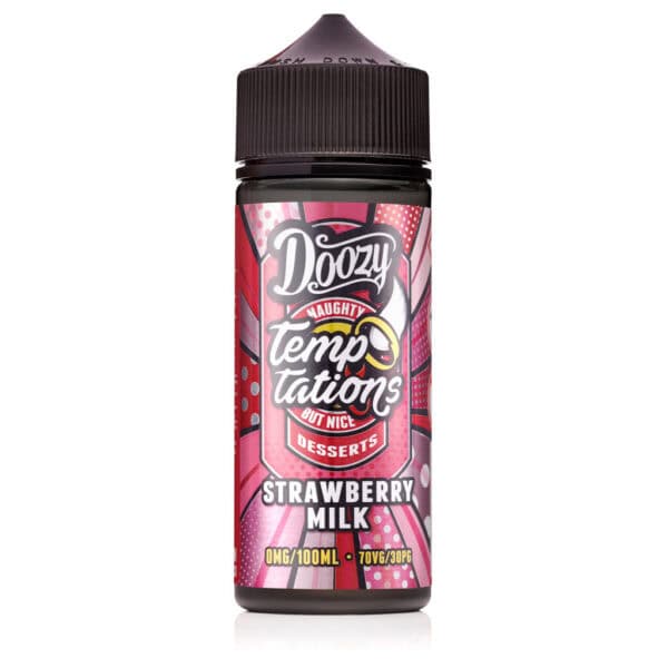 Strawberry Milk Shortfill E-Liquid by Doozy Temptations 100ml