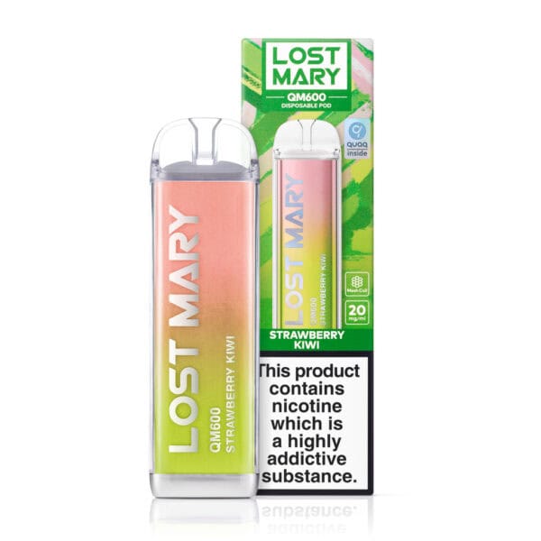 Strawberry Kiwi Disposable Vape by Lost Mary QM600