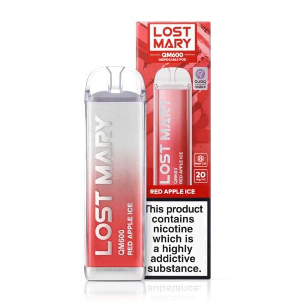 Red Apple Ice Disposable Vape by Lost Mary QM600