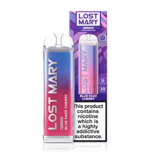 Blue Razz Cherry Disposable Vape by Lost Mary QM600