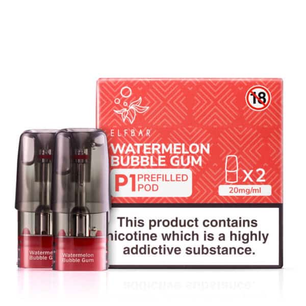 Watermelon Bubblegum Prefilled Pods by Elf Bar Mate P1