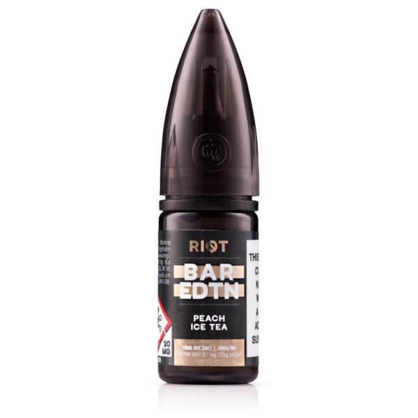 Peach Ice Tea Nic Salt E-Liquid by Riot BAR EDTN