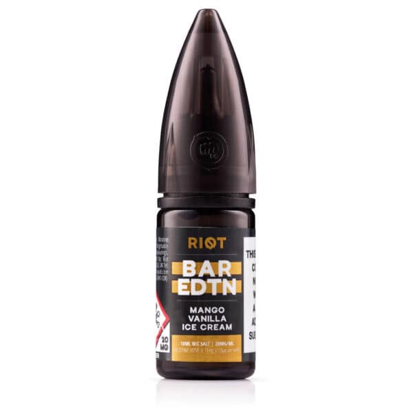 Mango Vanilla Ice Cream Nic Salt E-Liquid by Riot BAR EDTN