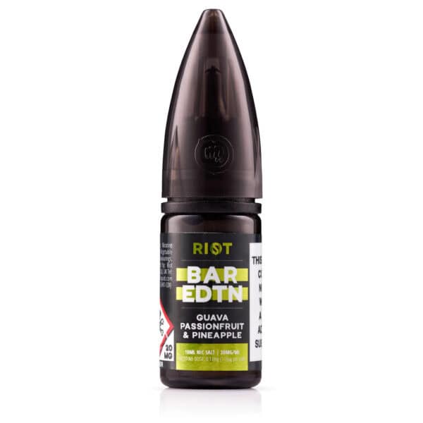 Guava, Passionfruit & Pineapple Nic Salt E-Liquid by Riot BAR EDTN