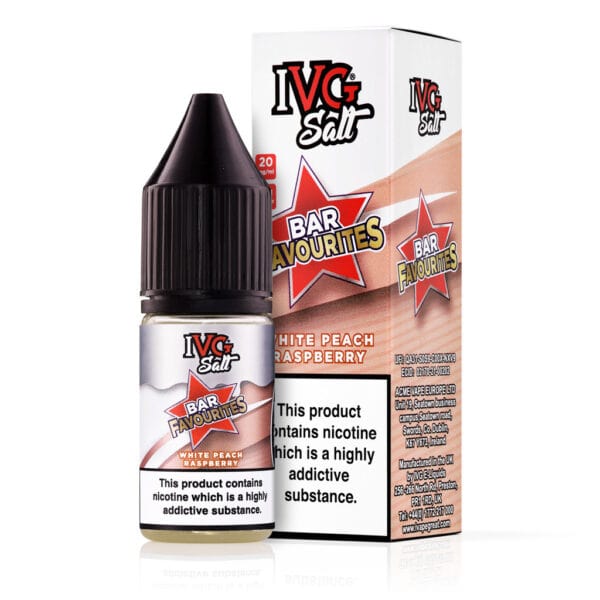 White Peach Raspberry Nic Salt E-Liquid by IVG Bar Favourites