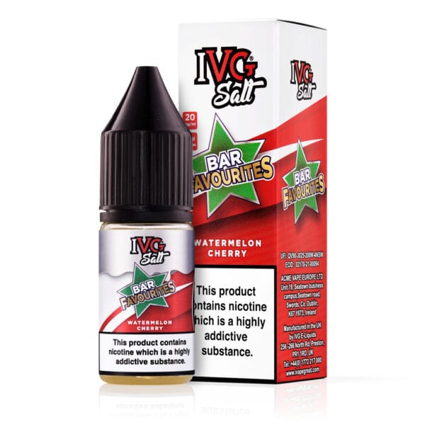 Watermelon Cherry Nic Salt E-Liquid by IVG Bar Favourites