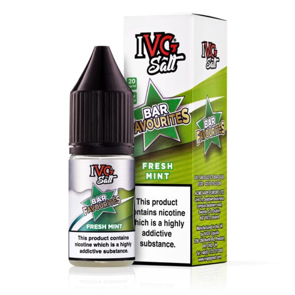 Fresh Mint Nic Salt E-Liquid by IVG Bar Favourites