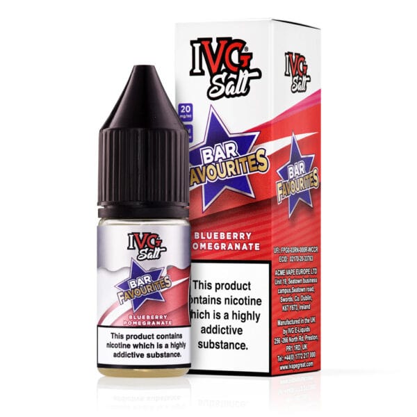 Blueberry Pomegranate Nic Salt E-Liquid by IVG Bar Favourites