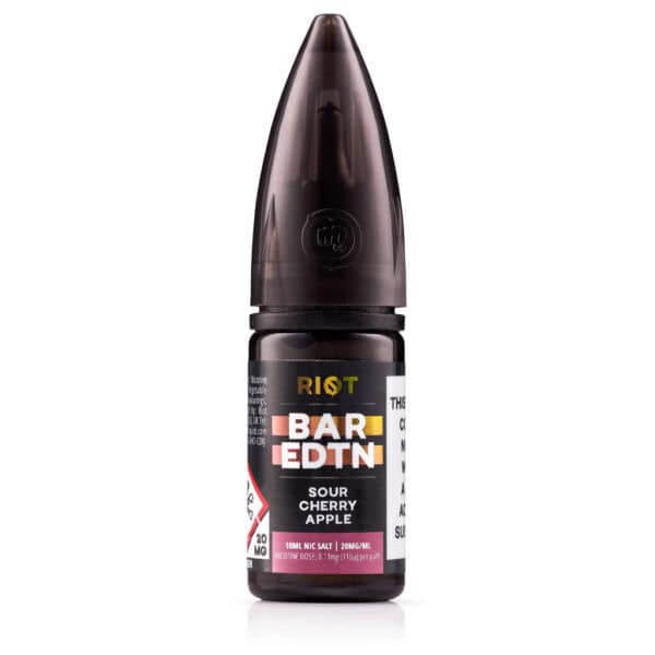 Sour Cherry Apple Nic Salt E-Liquid by Riot BAR EDTN