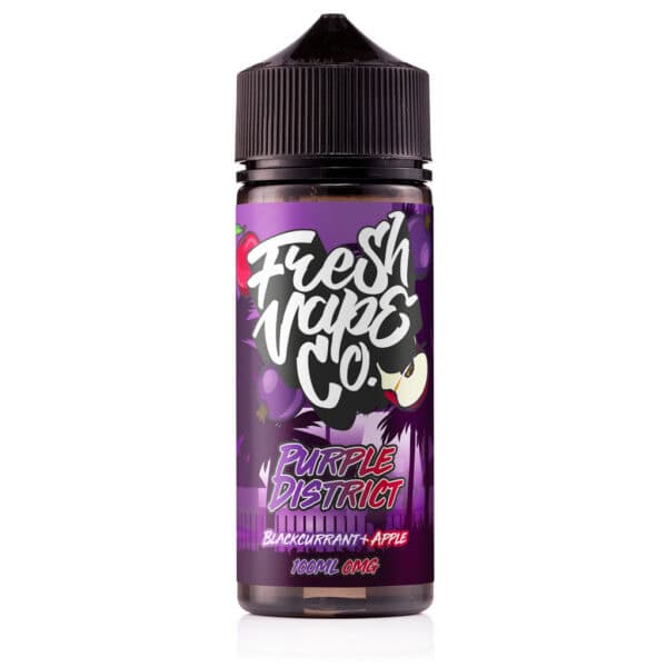 Purple District Shortfill E-Liquid by Fresh Vape Co 100ml