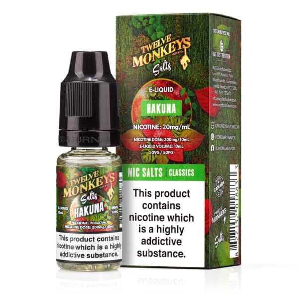 Hakuna Nic Salt E-Liquid by Twelve Monkeys Salts