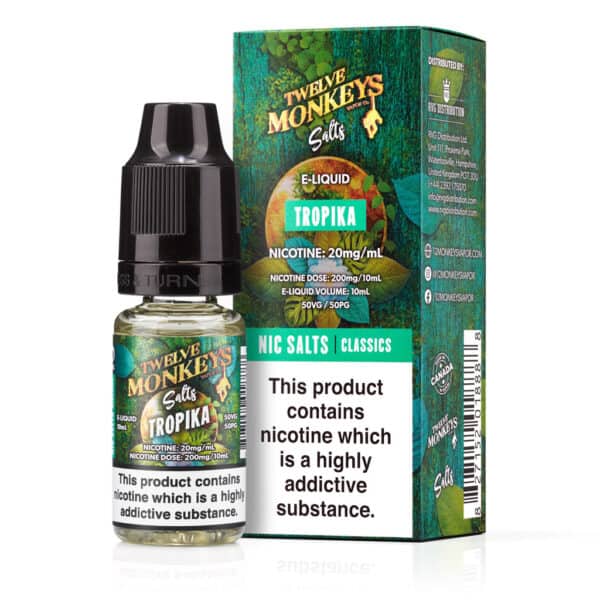 Tropika Nic Salt E-Liquid by Twelve Monkeys Salts