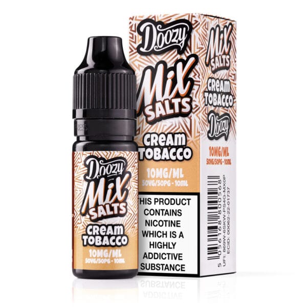 Cream Tobacco Nic Salt E-Liquid by Doozy Mix Salts