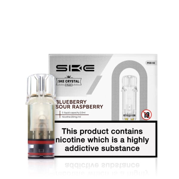 Blueberry Sour Raspberry Prefilled Pods by SKE Crystal Plus