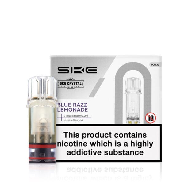 Blue Razz Lemonade Prefilled Pods by SKE Crystal Plus