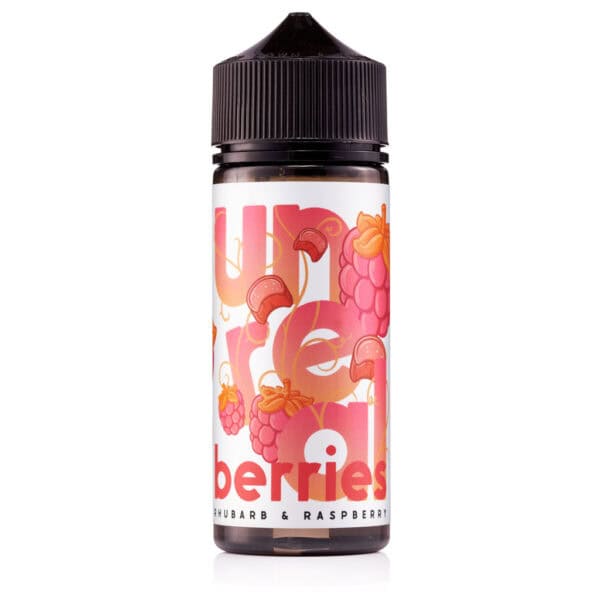 Rhubarb & Raspberry Shortfill E-Liquid by Unreal Berries 100ml