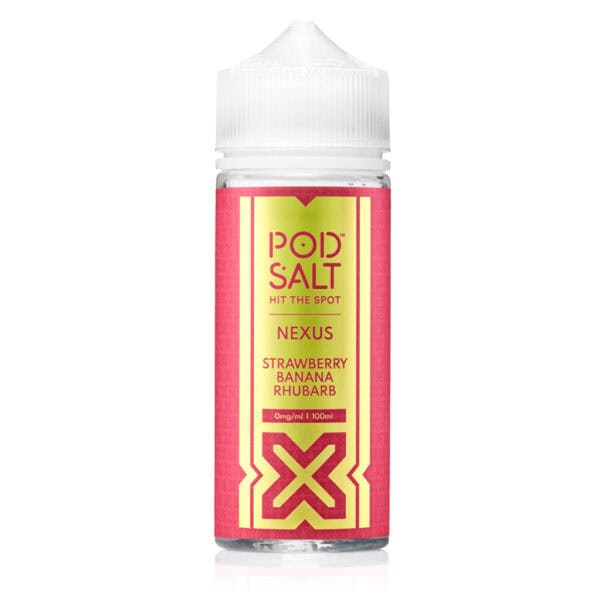 Strawberry Banana Rhubarb Shortfill E-Liquid by Nexus Pod Salt 100ml