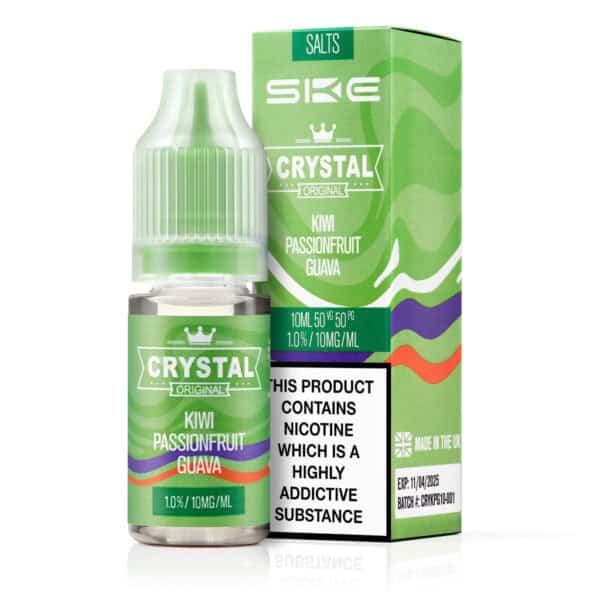 Kiwi Passionfruit Guava Nic Salt E-Liquid by SKE Crystal