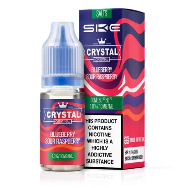 Blueberry Sour Raspberry Nic Salt E-Liquid by SKE Crystal