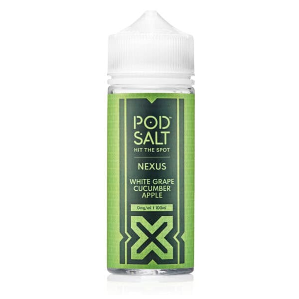 White Grape Cucumber Apple Shortfill E-Liquid by Nexus Pod Salt 100ml