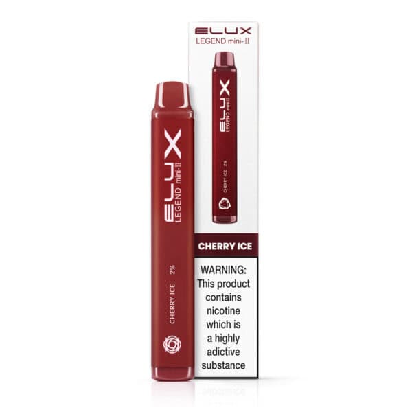 Cherry Ice Disposable Vape by Elux Legend Mini 2