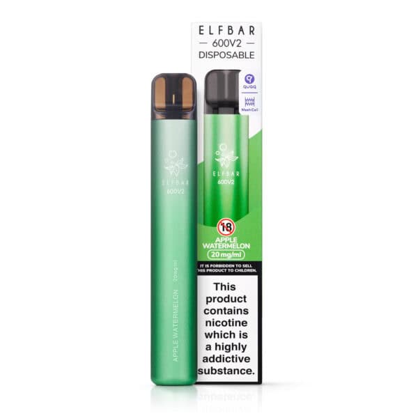 Apple Watermelon Disposable Vape by Elf Bar 600 V2