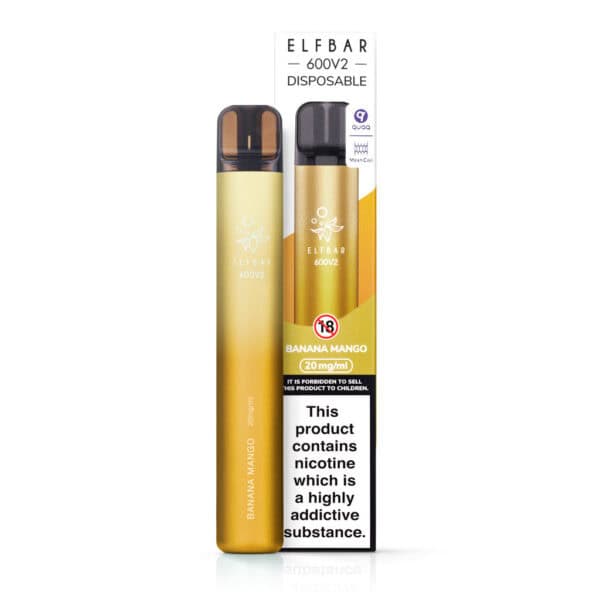 Banana Mango Disposable Vape by Elf Bar 600 V2