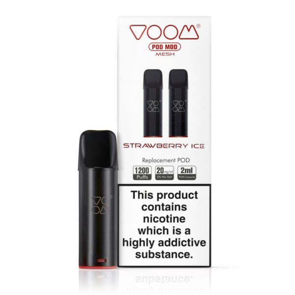 Strawberry Ice Prefilled Pods by Voom Pod Mod